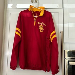 Brand new, USC windbreaker quarter zip